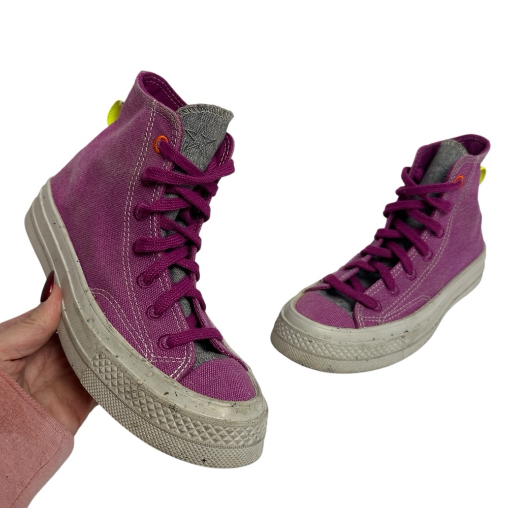 Converse Chuck 70 Renew High Top Sneakers in Cactus Flower Womens Size 5.5 - Picture 1 of 13